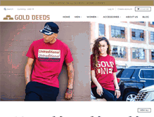 Tablet Screenshot of golddeeds.com